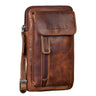 "Mael" 2-in-1 Leather Messenger Bag Men Small Mobile Phone Bag Belt Bag